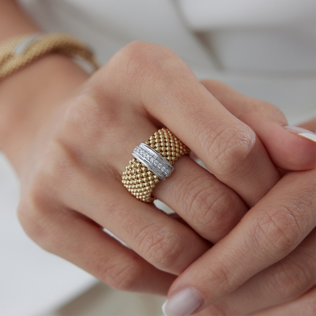 Sarmal Örgü Yüzük - 1