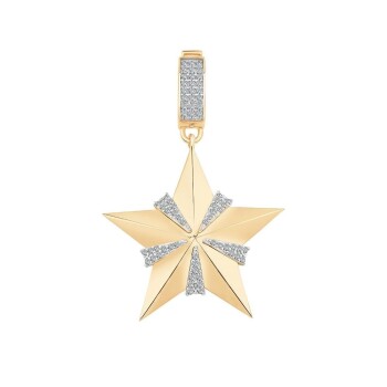 Sarmal Taşlı Yıldız Charm - Ema