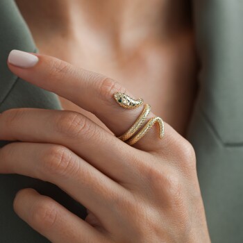 Sarmal Yılan Yüzük - Nüans