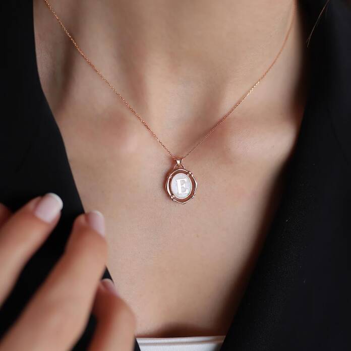 Sedef Harf Kolye - 1