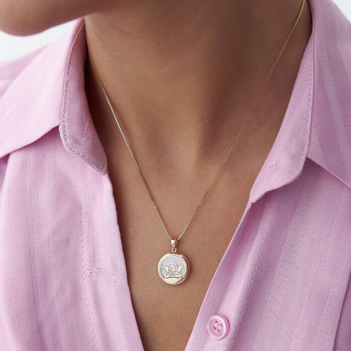 Sedefli Melek Kolye - 2