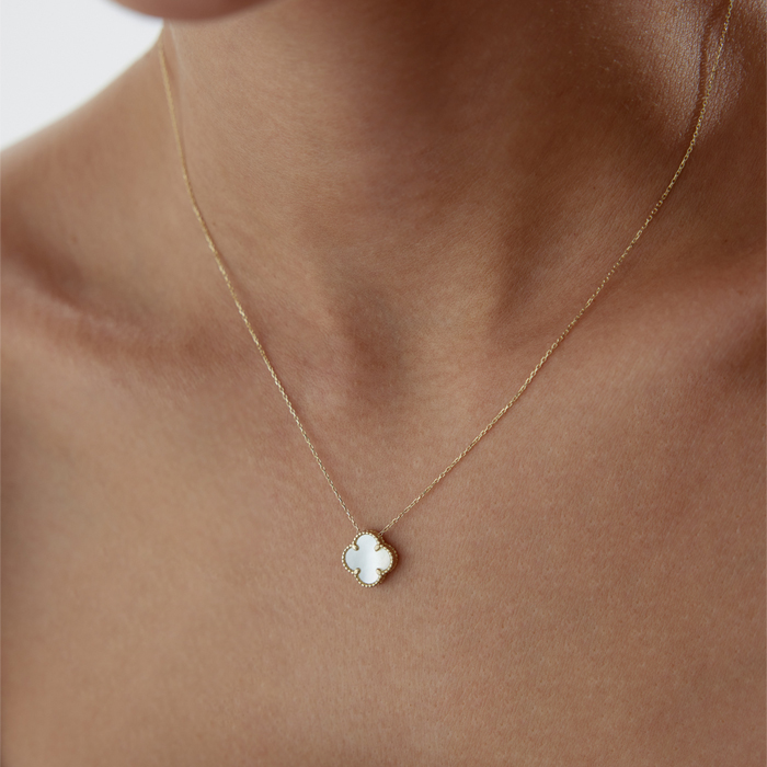 Sedefli Yonca Cleef Kolye - Milades (1)