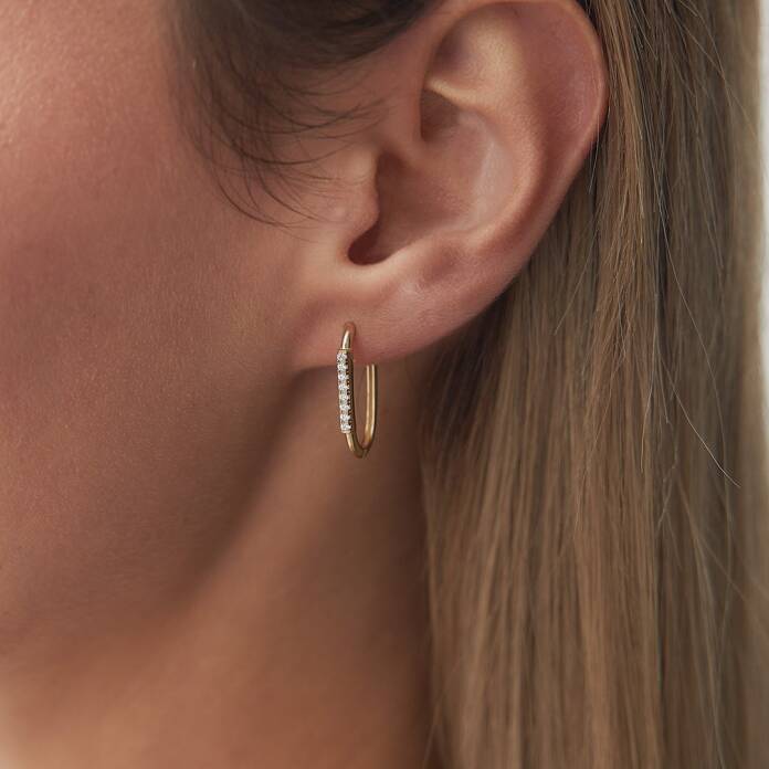 Sekiz Taşlı Ataç Küpe - 1