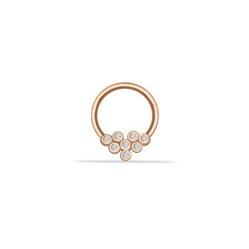 Sekiz Taşlı Motifli Helix Piercing - Dianora