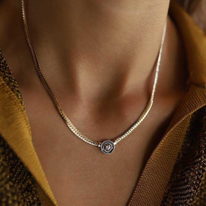 Sekizgen Snake Baget Kolye - 1