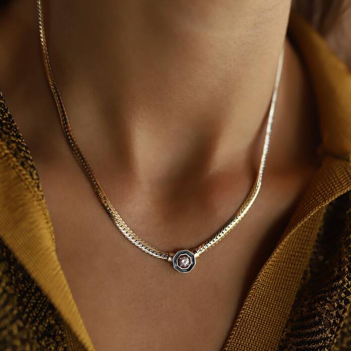 Sekizgen Snake Baget Kolye - 2