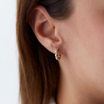 Şerit Taşlı J Küpe - 3