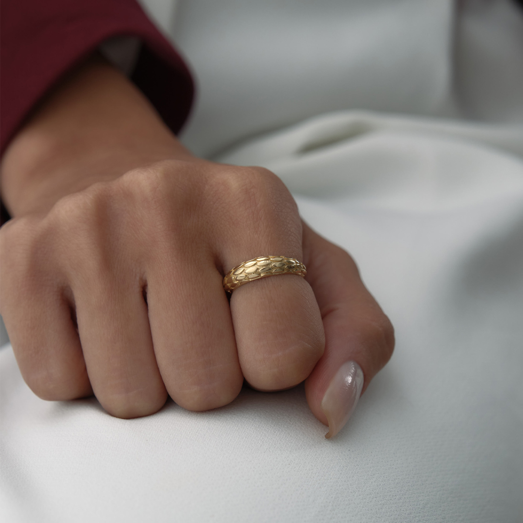 Serpent Leather Yüzük - 1