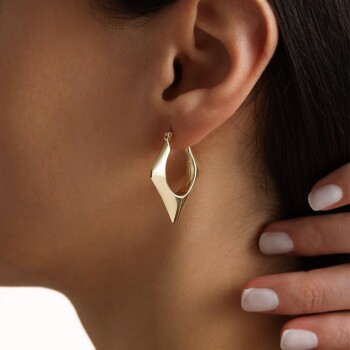 Sharp Halka Küpe - Dilmener