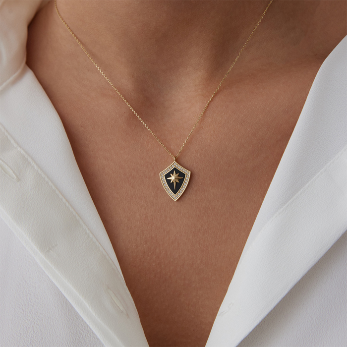 Shield Star Kolye - Cemart