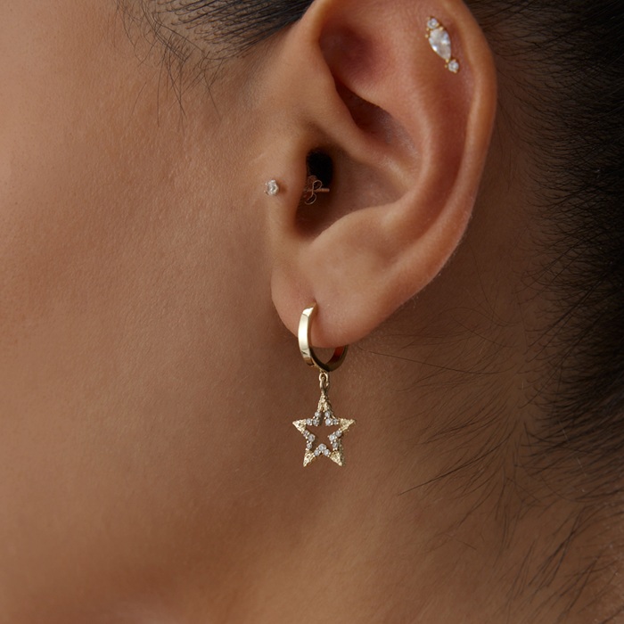 Shiny Yıldız Küpe - Alen (1)