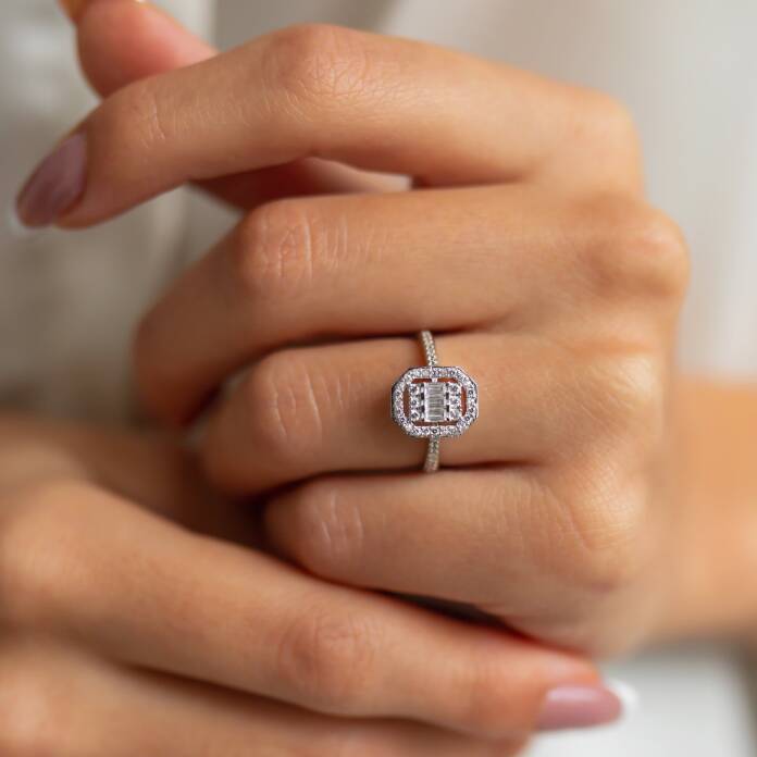 Sık Baget Taşlı Yüzük - 1