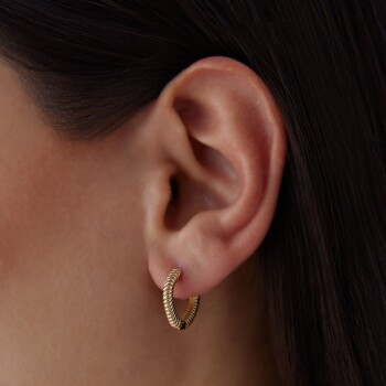 Sık Burgu Damla Küpe - Rayna