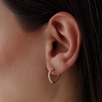 Sık Burgu Damla Küpe - 3