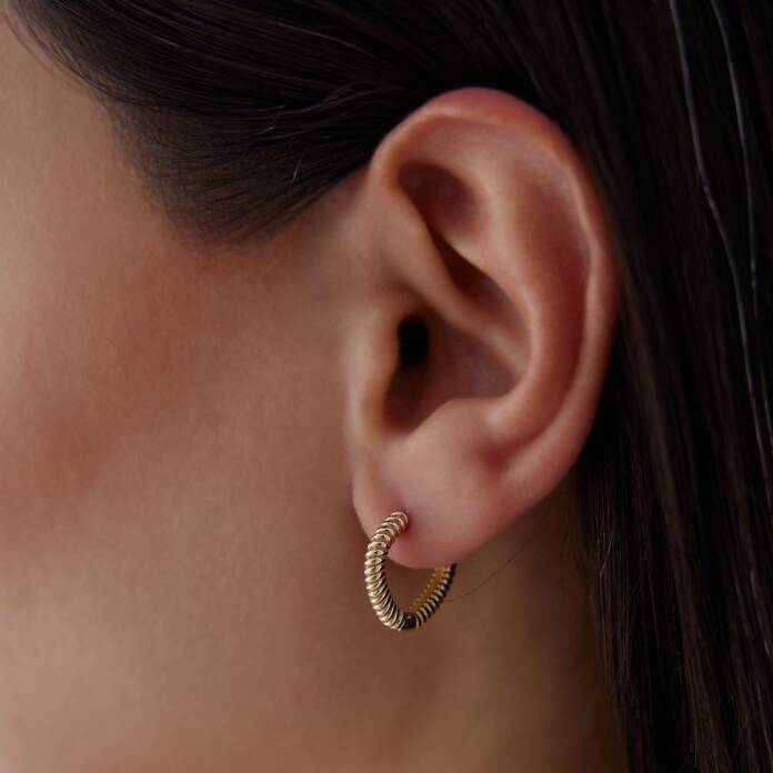 Sık Burgu Damla Küpe - 3