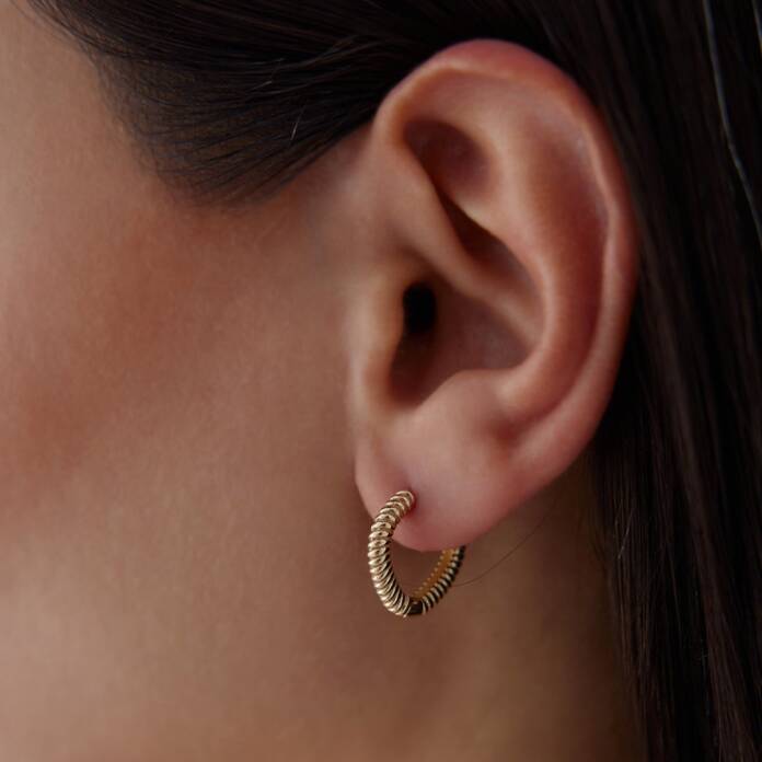 Sık Burgu Damla Küpe - 4