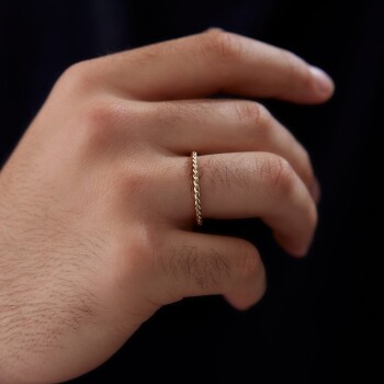 Sık Burma Erkek Alyans - Tülay Alyans