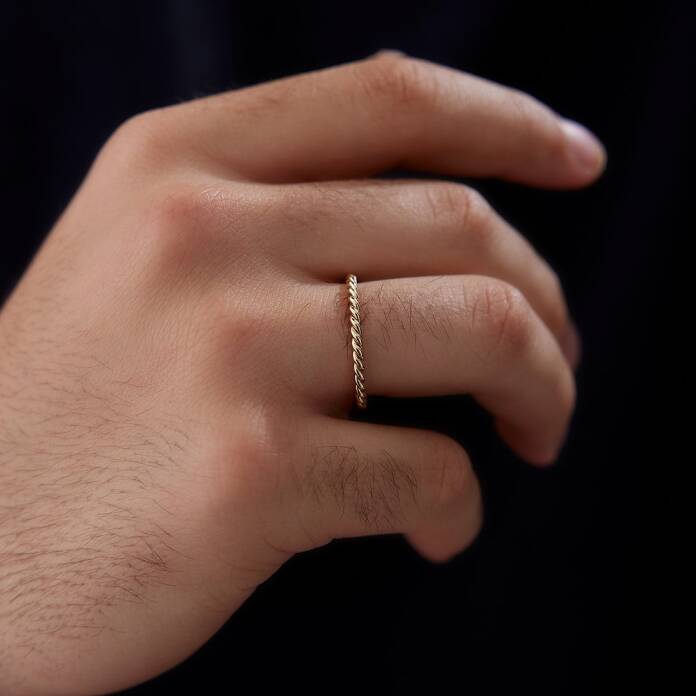 Sık Burma Erkek Alyans - 1