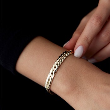 Sıkı Gurmet Snake Bileklik - Mg Gold