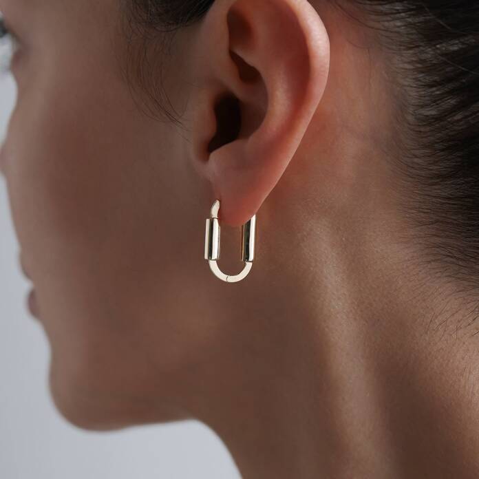 Silindir Detay Ataç Küpe - 1