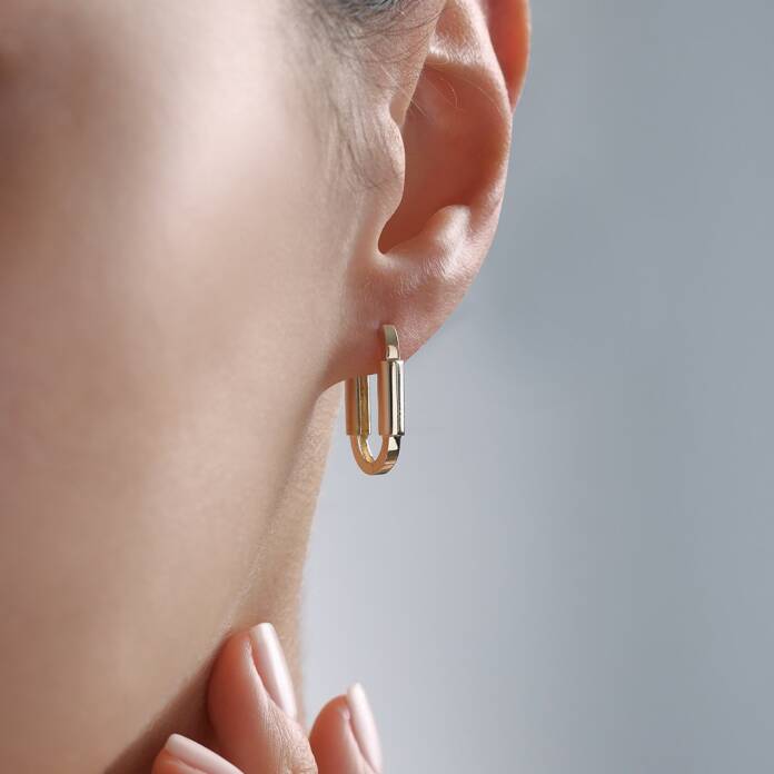 Silindir Detay Ataç Küpe - 2