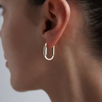 Silindir Detay Ataç Küpe - Rayna