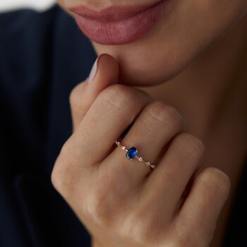 Sima Renkli Taşlı Yüzük - 2