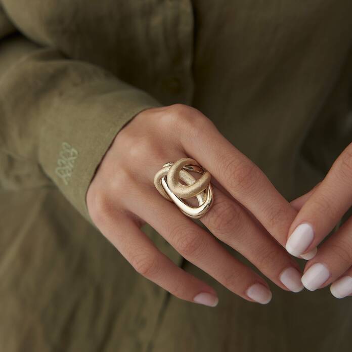 Simli Gold Yüzük - 1