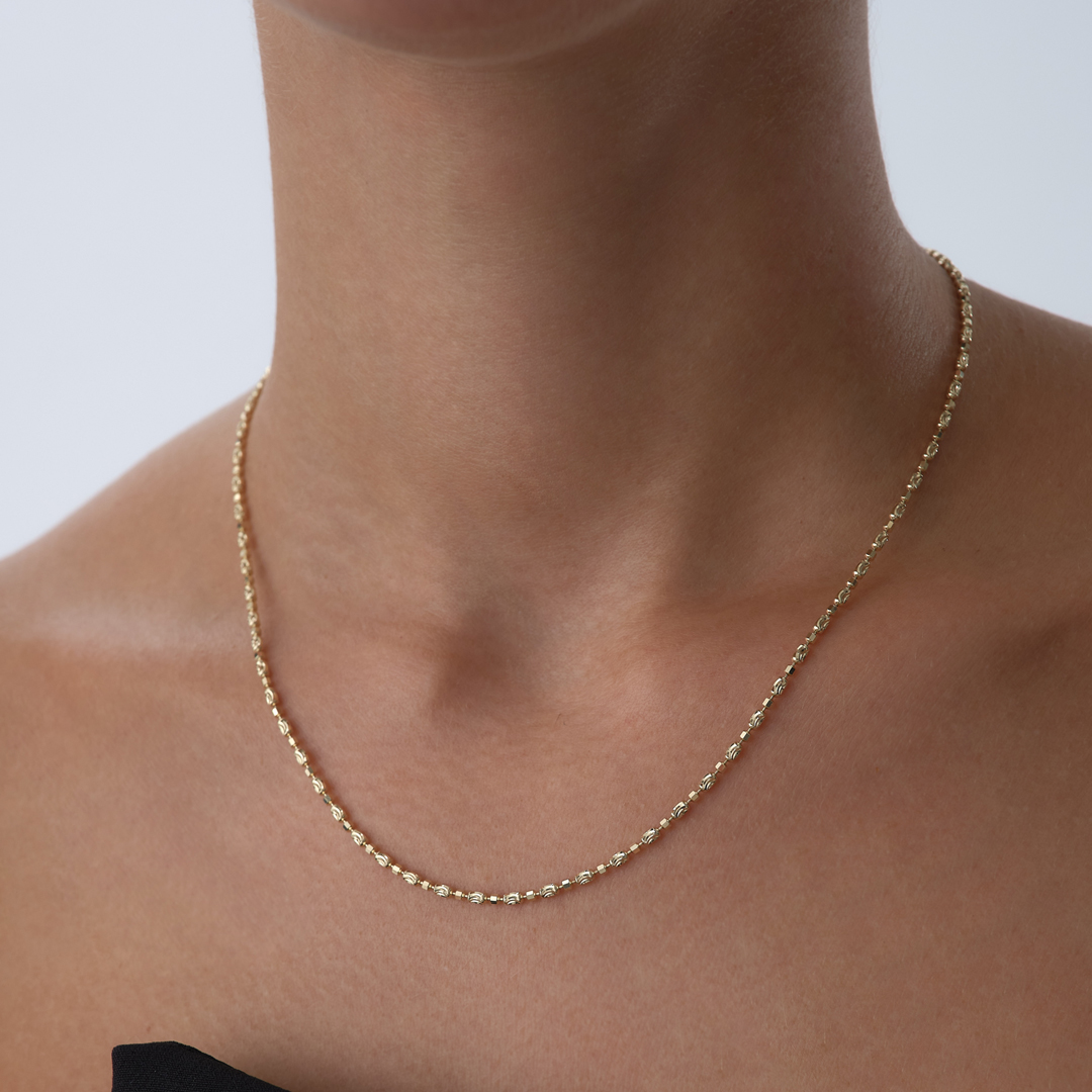 Simli Pırıltı Zincir Kolye - 2