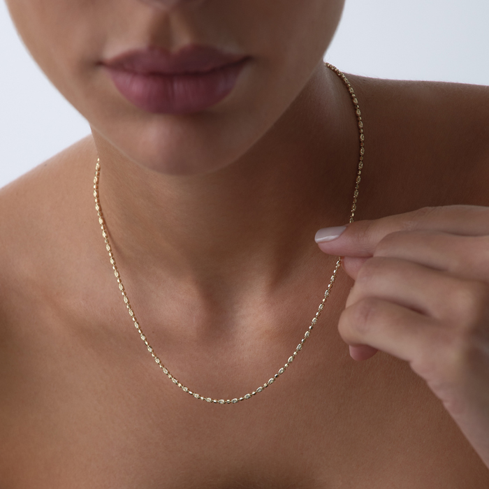 Simli Pırıltı Zincir Kolye - 3