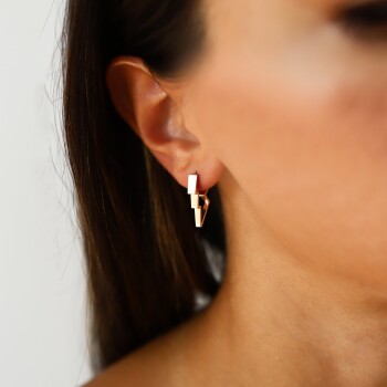 Şimşek Model Küpe - Alen