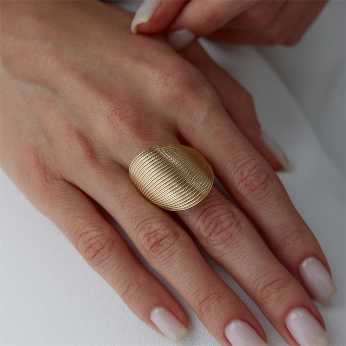 Sine Band Yüzük - Mg Gold (1)