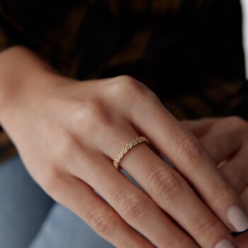 Sıra Çiçek Yüzük - Nüans