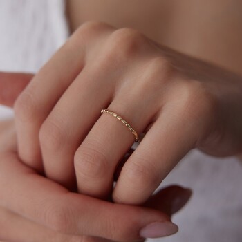 Sıra Elips Yüzük - Alen