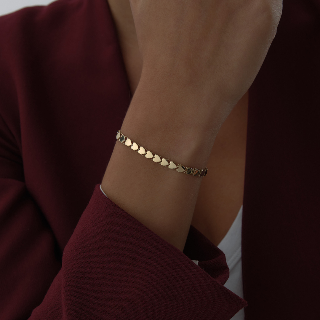 Sıra Kalp Bileklik - 2