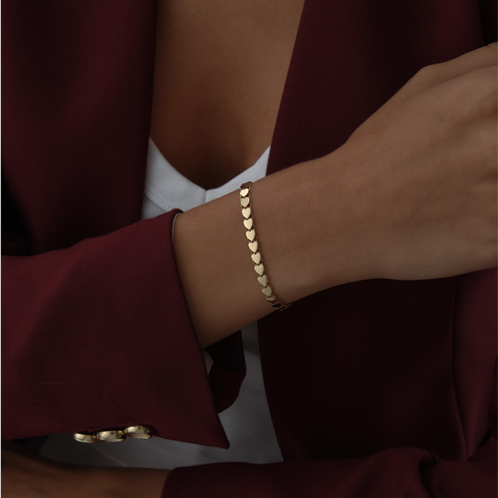 Sıra Kalp Bileklik - 3