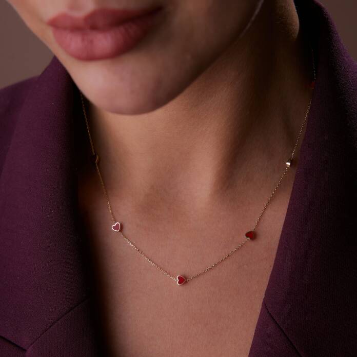 Sıra Kalp Kolye - 2