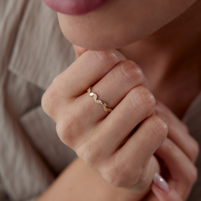 Sıra Leaf Yüzük - Rayna