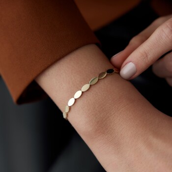 Sıra Oval Pul Bileklik - Dilmener (1)