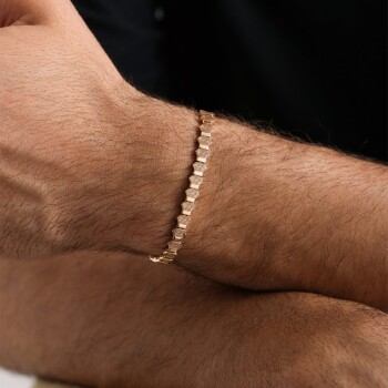 Sıra Parmak İzi Erkek Bileklik - Alen