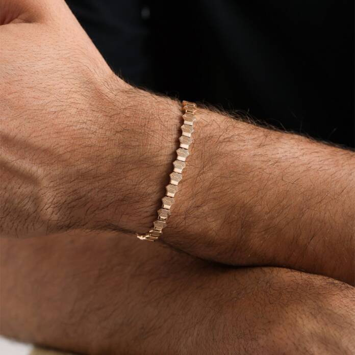 Sıra Parmak İzi Erkek Bileklik - 1