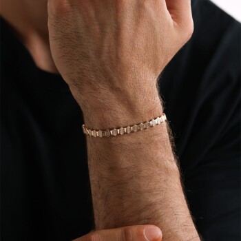 Sıra Parmak İzi Erkek Bileklik - Alen (1)