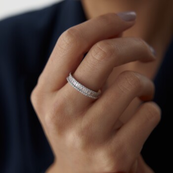 Sıra Taşlı Baget Tamtur Yüzük - Koşun (1)