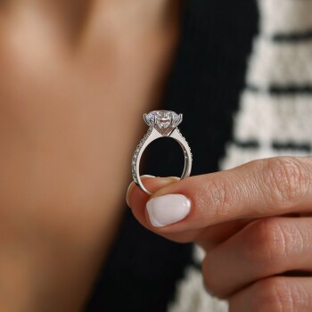 Sıra Taşlı Çanak Tektaş Yüzük - Oragold Orhan (1)