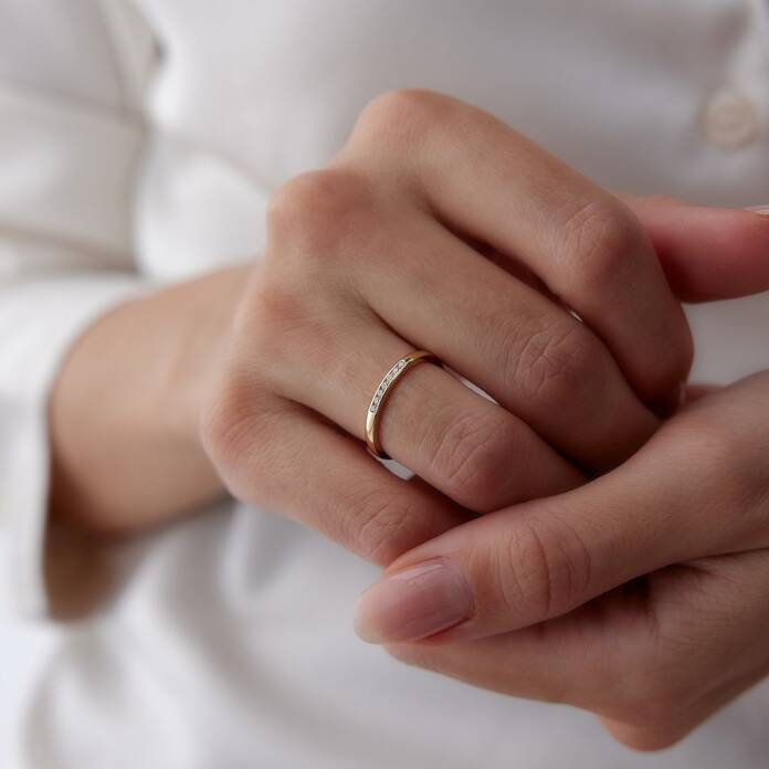 Sıra Taşlı Çift Alyans - 3