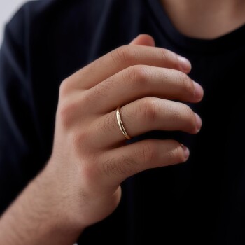 Sıra Taşlı Çift Alyans - 4