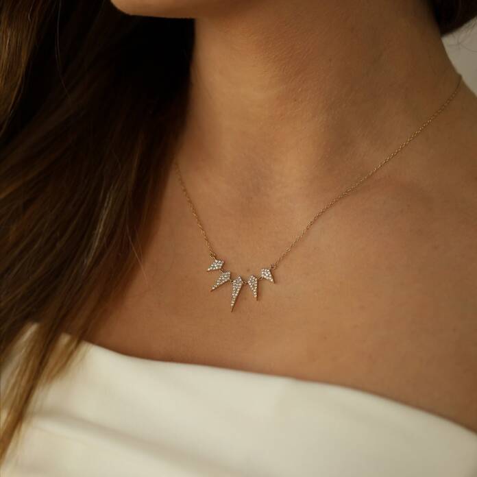 Sıra Taşlı Kolye - 1