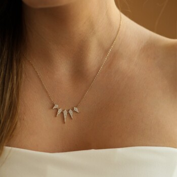 Sıra Taşlı Kolye - 3