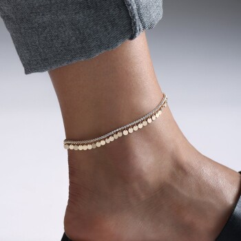 Sıra Taşlı Pullu Halhal - Rayna