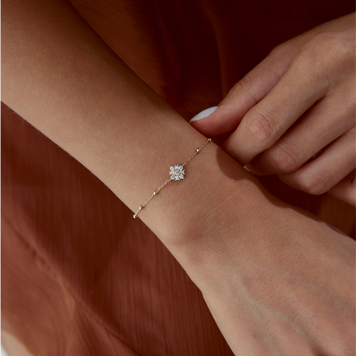 Sıra Top Flower Bileklik - Rayna